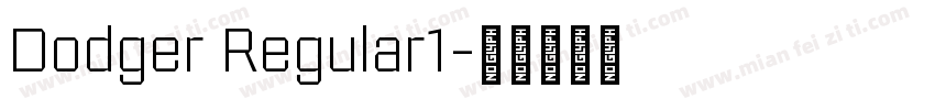 Dodger Regular1字体转换